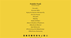 Desktop Screenshot of habibhadi.com